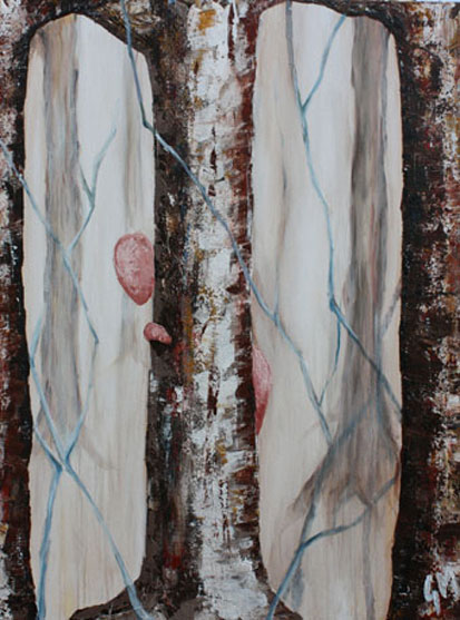 Forest - Acryl op doek 90x120 cm